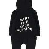 Baby It's Cold Hooded Romper Tiny Tribe