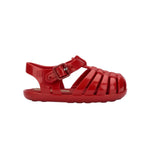 Baby Ruby Red Woven Jelly Sandals Mini Melissa