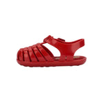Baby Ruby Red Woven Jelly Sandals Mini Melissa