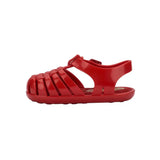 Baby Ruby Red Woven Jelly Sandals Mini Melissa