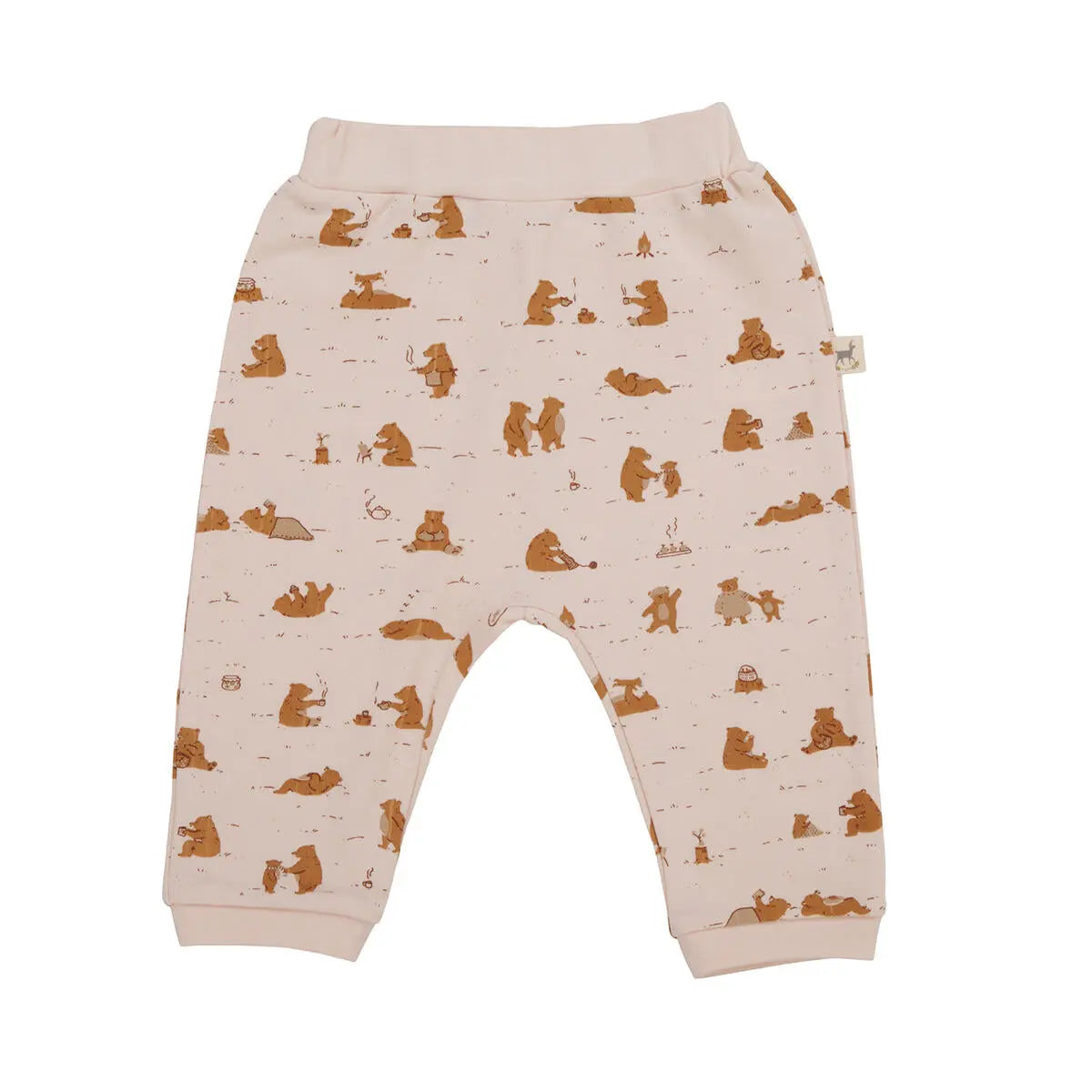 Baby Cozy Bear Joggers Red Caribou