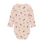 Rose Covered Long Sleeve Onesie Minymo