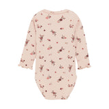 Rose Covered Long Sleeve Onesie Minymo