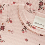 Rose Covered Long Sleeve Onesie Minymo