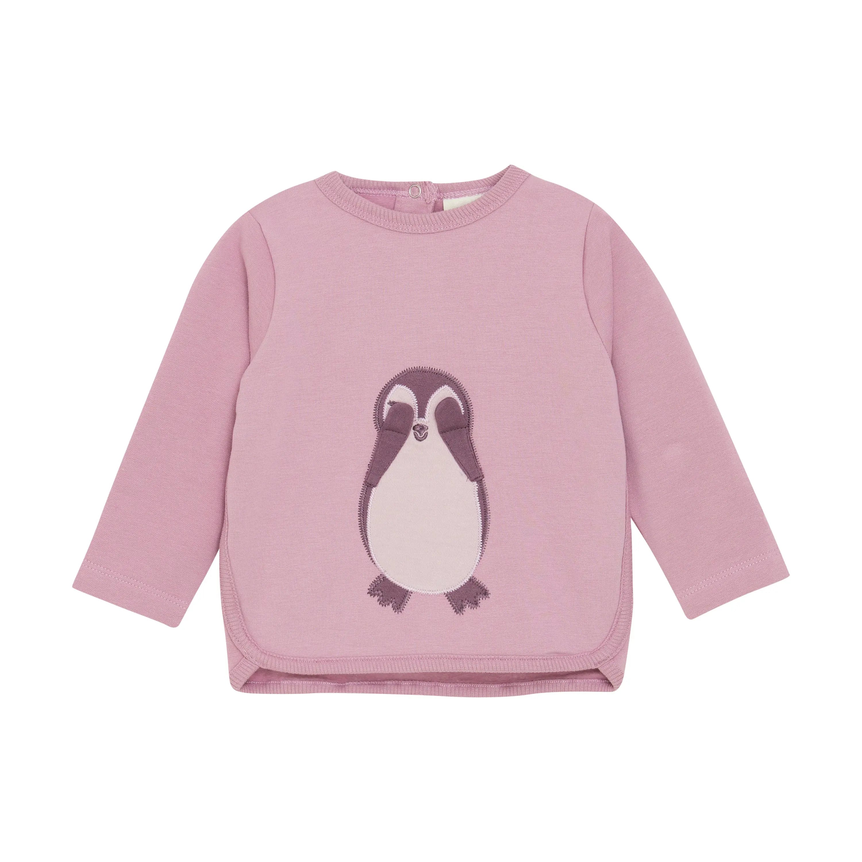Peak-a-Boo Penguin Sweatshirt Minymo