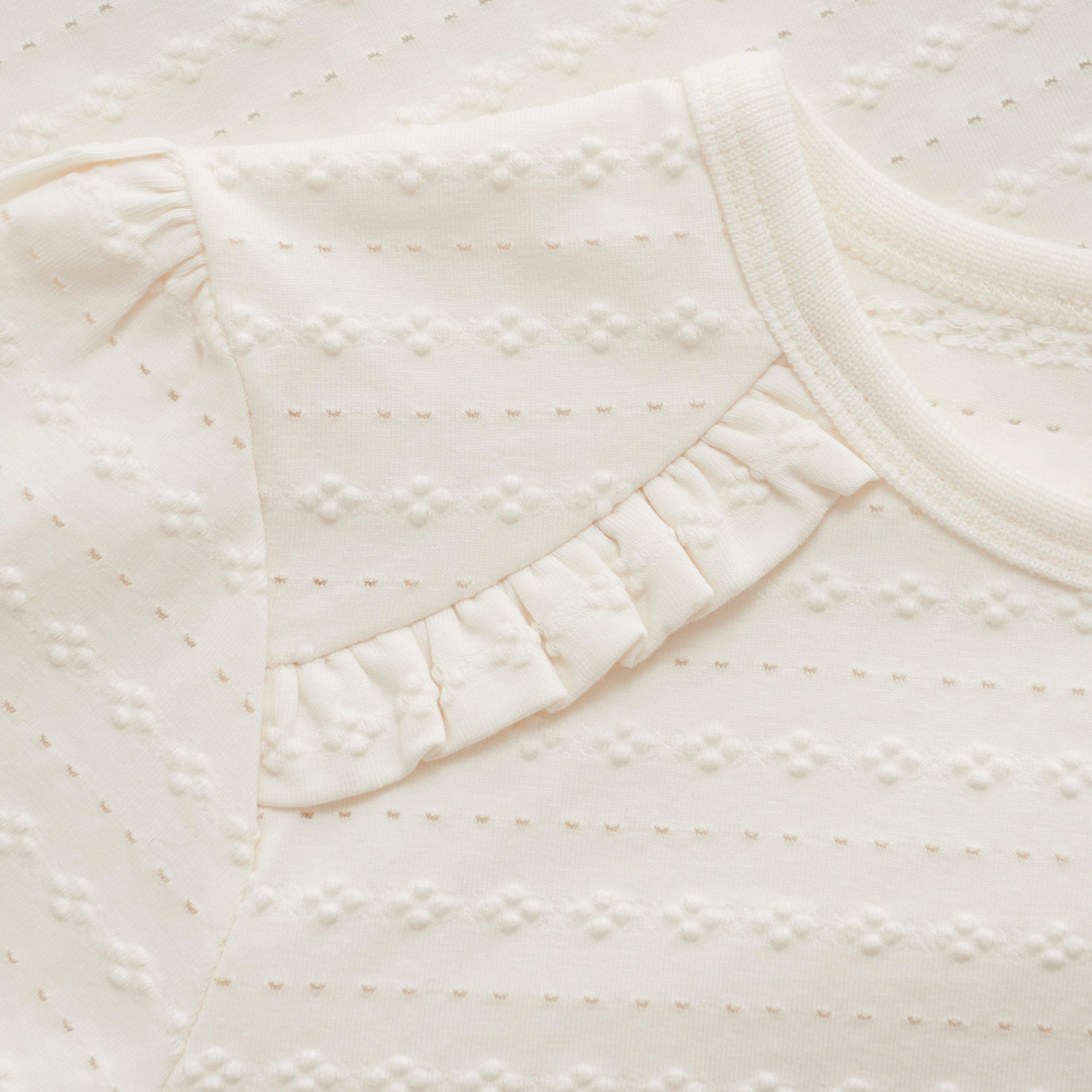 Ivory Long Sleeve T-Shirt Minymo