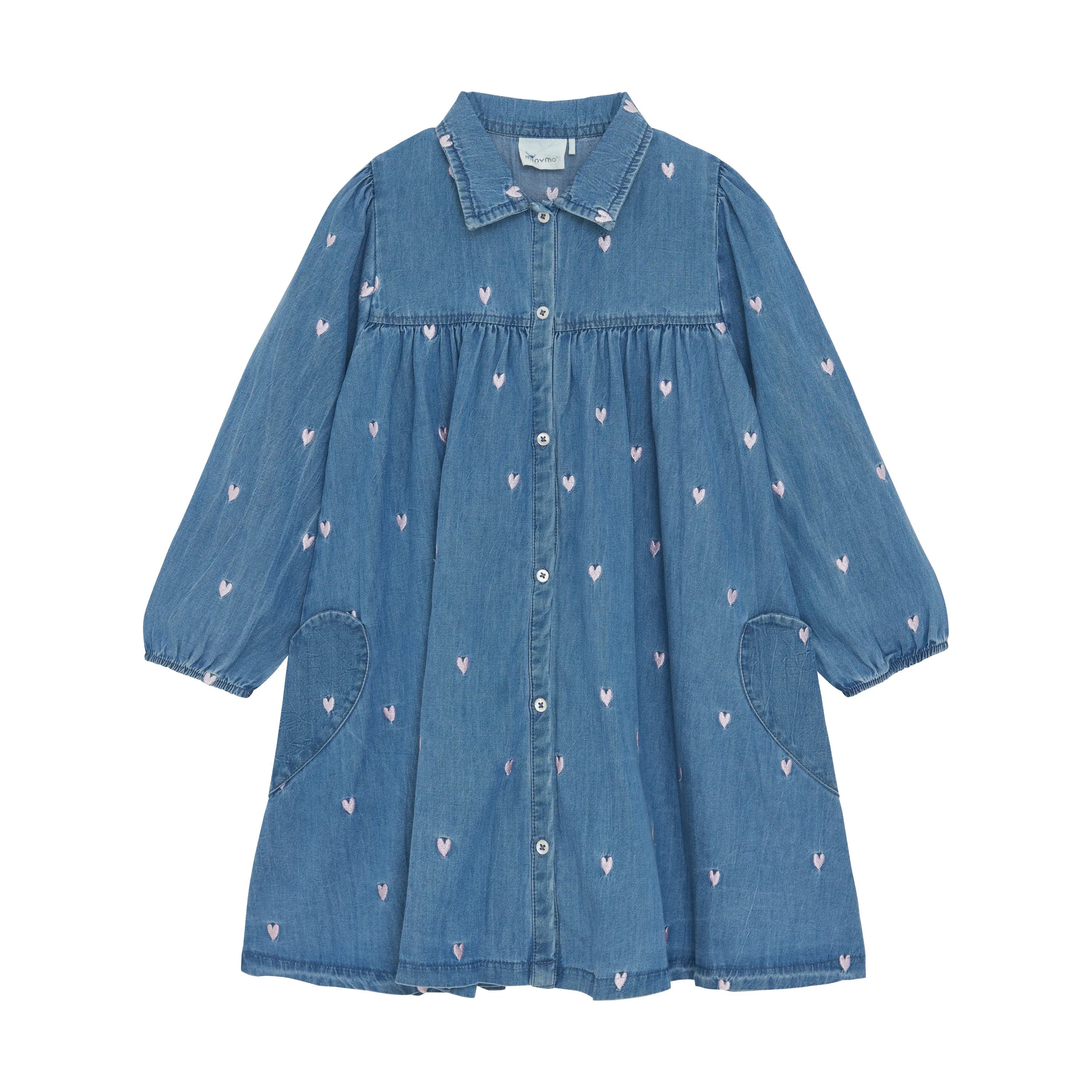 Toddler Denim Hearts Dress