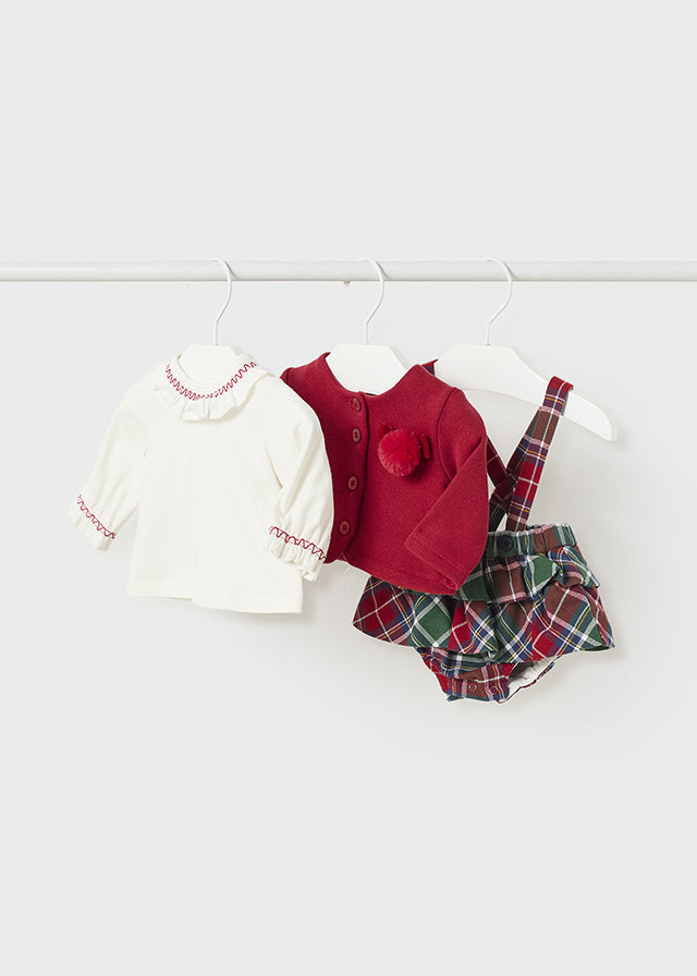 Baby Cherry Ruffled Pants Set