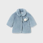 Baby Snow Blue Faux Fur Coat mayoral