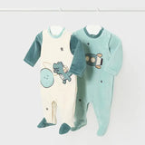 Baby Space Velour Onesie Set mayoral