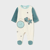 Baby Space Velour Onesie Set mayoral