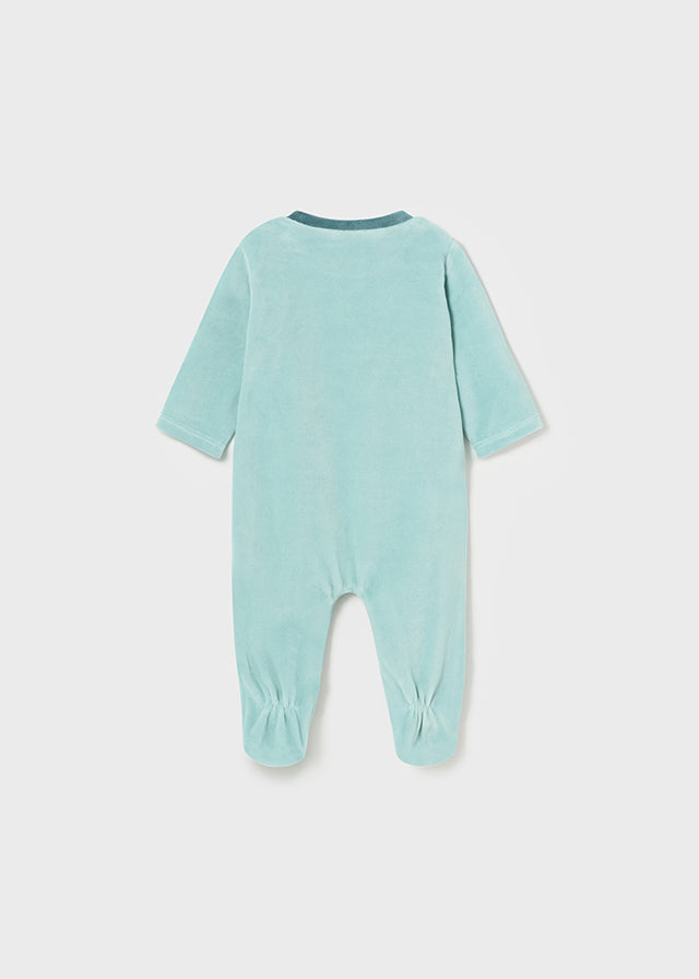 Baby Space Velour Onesie Set