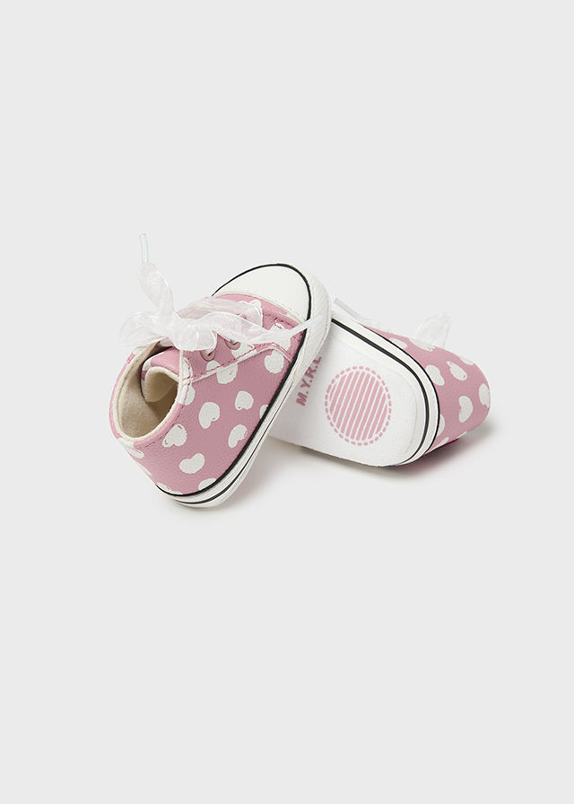 Baby Pink Heart Sneakers