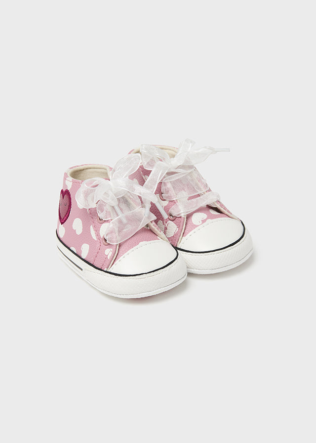 Baby Pink Heart Sneakers