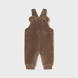 Baby Mocha Brown Corduroy Overalls mayoral