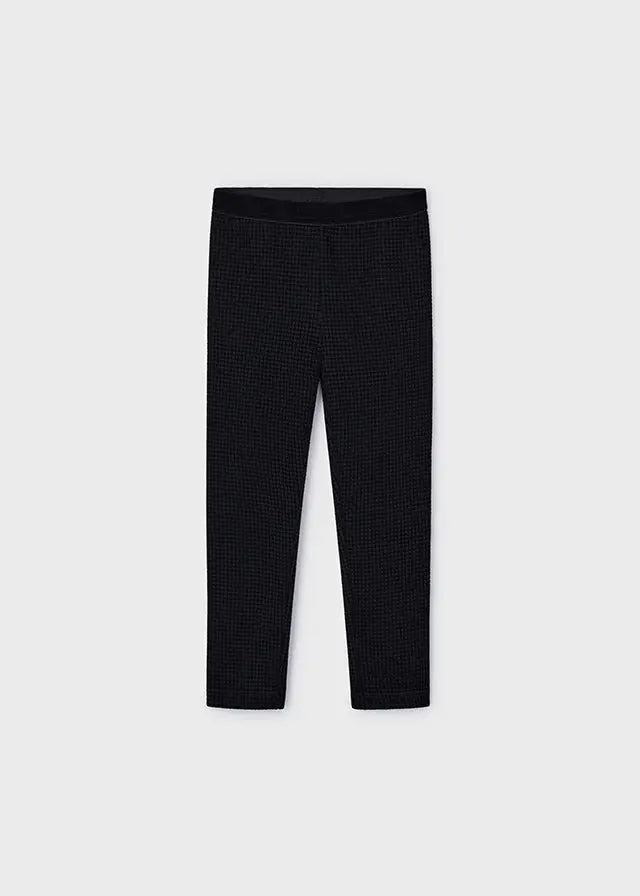 Toddler Pen Prick Black Leggings mayoral