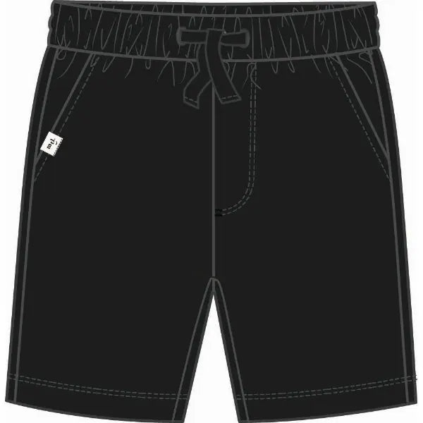 Toddler Black Knit Short Miles