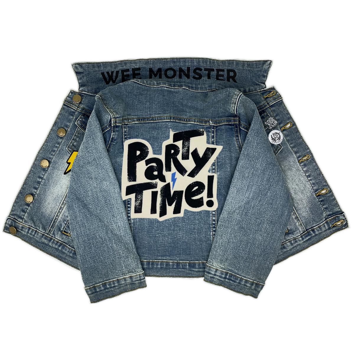Toddler Party Time Blue Denim Jacket - Unisex