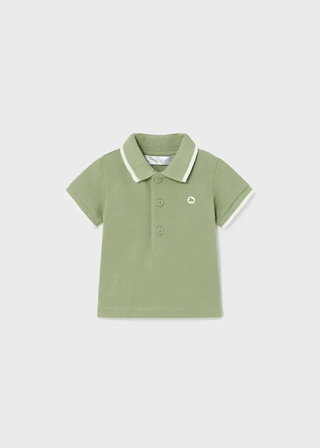 Baby Sunday Best Collared Shirt in Spring Green mayoral