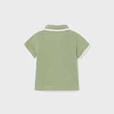 Baby Sunday Best Collared Shirt in Spring Green mayoral