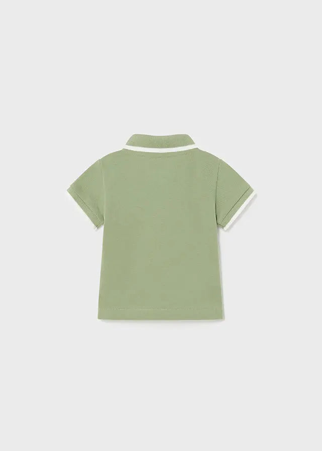 Baby Sunday Best Collared Shirt in Spring Green mayoral