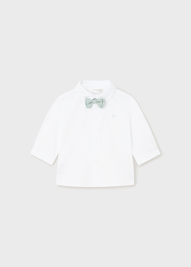 Baby Sunday Best Long Sleeve Button Down with Bow Tie mayoral