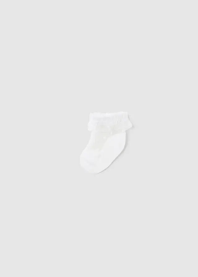 Baby Cloud White Plumeti Socks mayoral