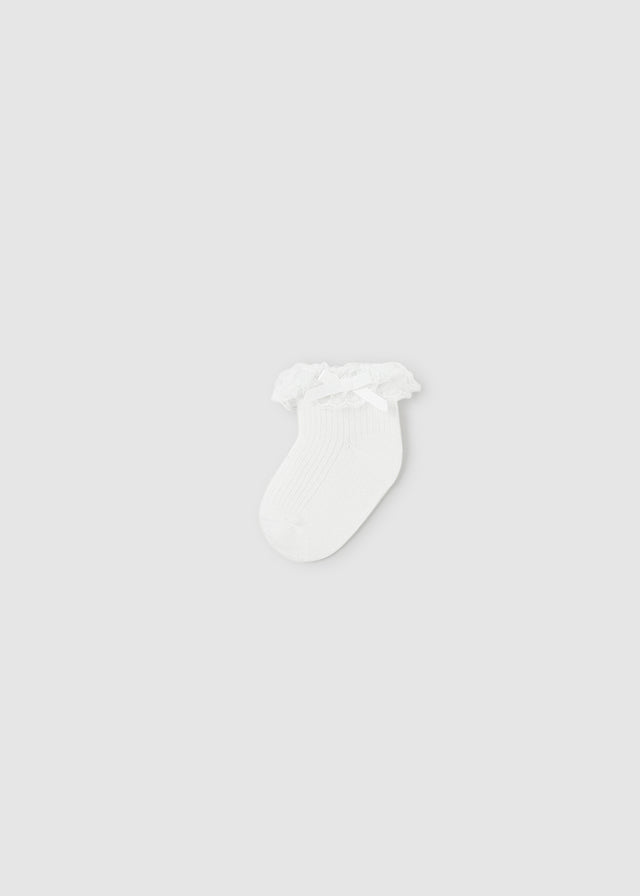 Baby Cloud White Sunday Best Socks