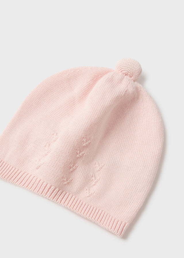 Baby Knit Cap in Pinky Promise Pink