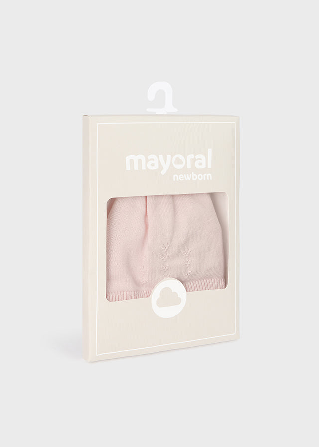 Baby Knit Cap in Pinky Promise Pink