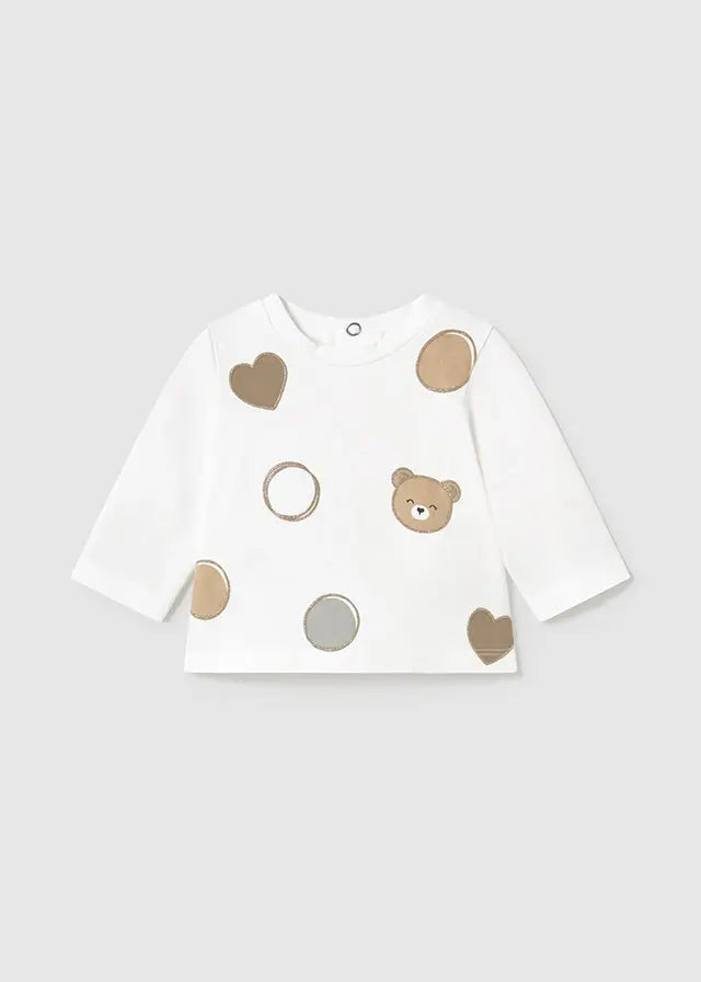 Baby Bear & Hearts Top mayoral