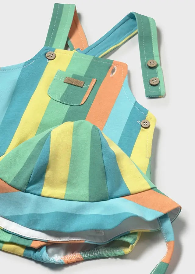Baby Sunny Stripes Overall Set mayoral