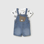Baby Bear Hug Denim Overall Set mayoral