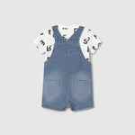 Baby Bear Hug Denim Overall Set mayoral