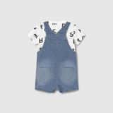 Baby Bear Hug Denim Overall Set mayoral