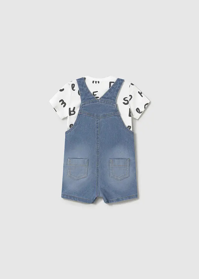 Baby Bear Hug Denim Overall Set mayoral