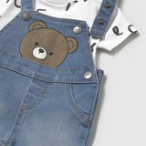 Baby Bear Hug Denim Overall Set mayoral