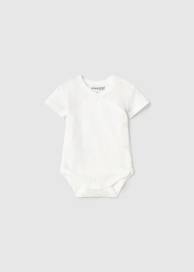 Baby Soft Embrace Lace-Trim Baby Bodysuit mayoral