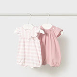 Baby Perfectly Pink Short Bodysuit Set mayoral