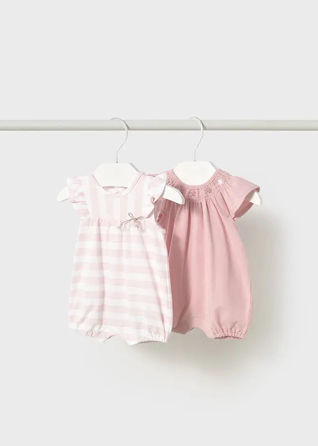 Baby Perfectly Pink Short Bodysuit Set mayoral