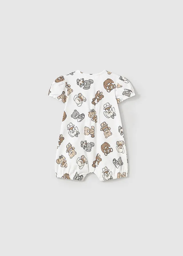 Baby Teddy Bear Snuggle Romper mayoral