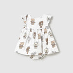 Baby Teddy & Bunny Playdate Dress mayoral
