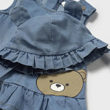 Baby Teddy Bear Denim Dress & Hat mayoral