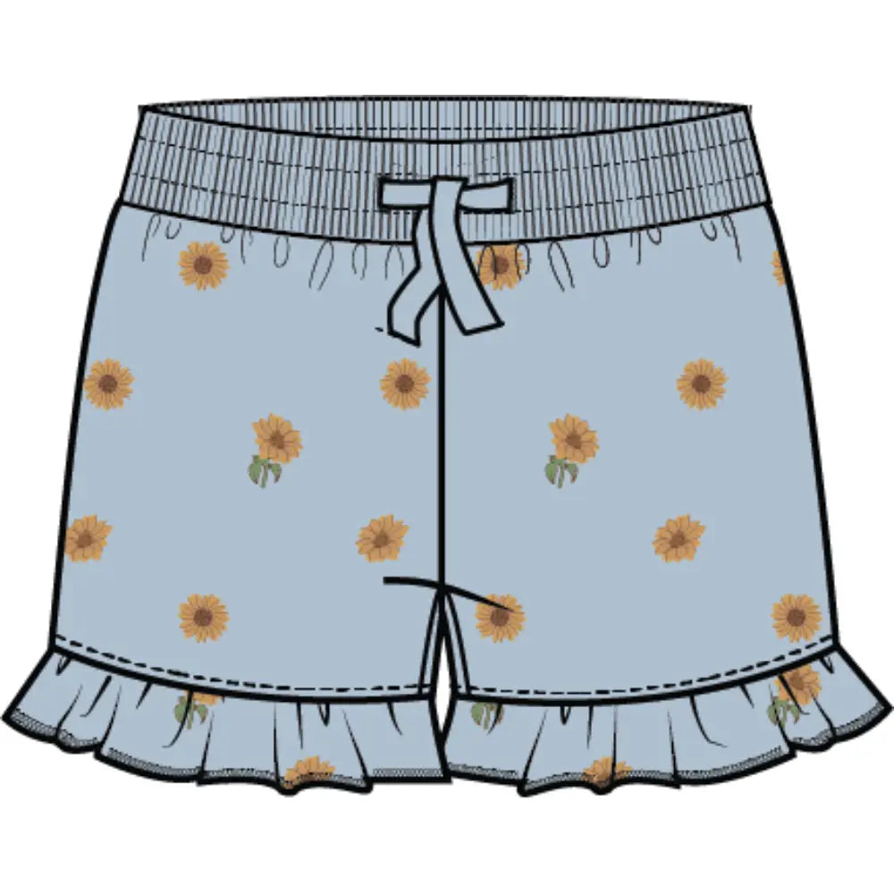 Toddler Sunflowers in the Sky Shorts Miles