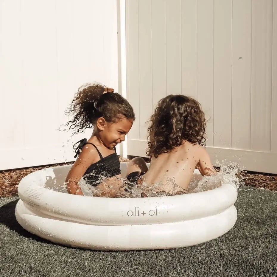 Baby Ali+Oli Two Rings Small Kids Inflatable Pool 35 Inches Ali+Oli