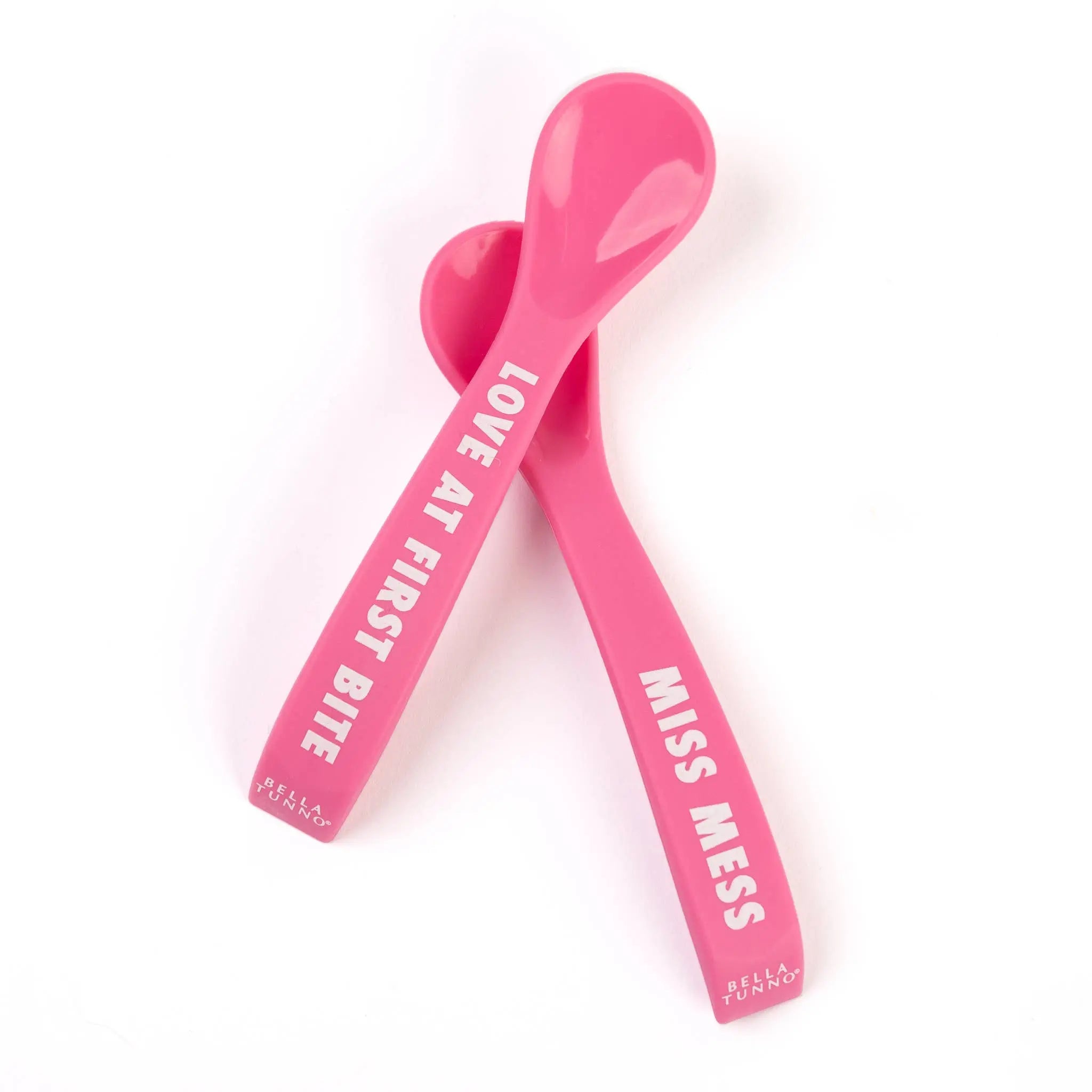 Love First Bite Miss Mess Wonder Spoon Set: Pink Bella Tunno