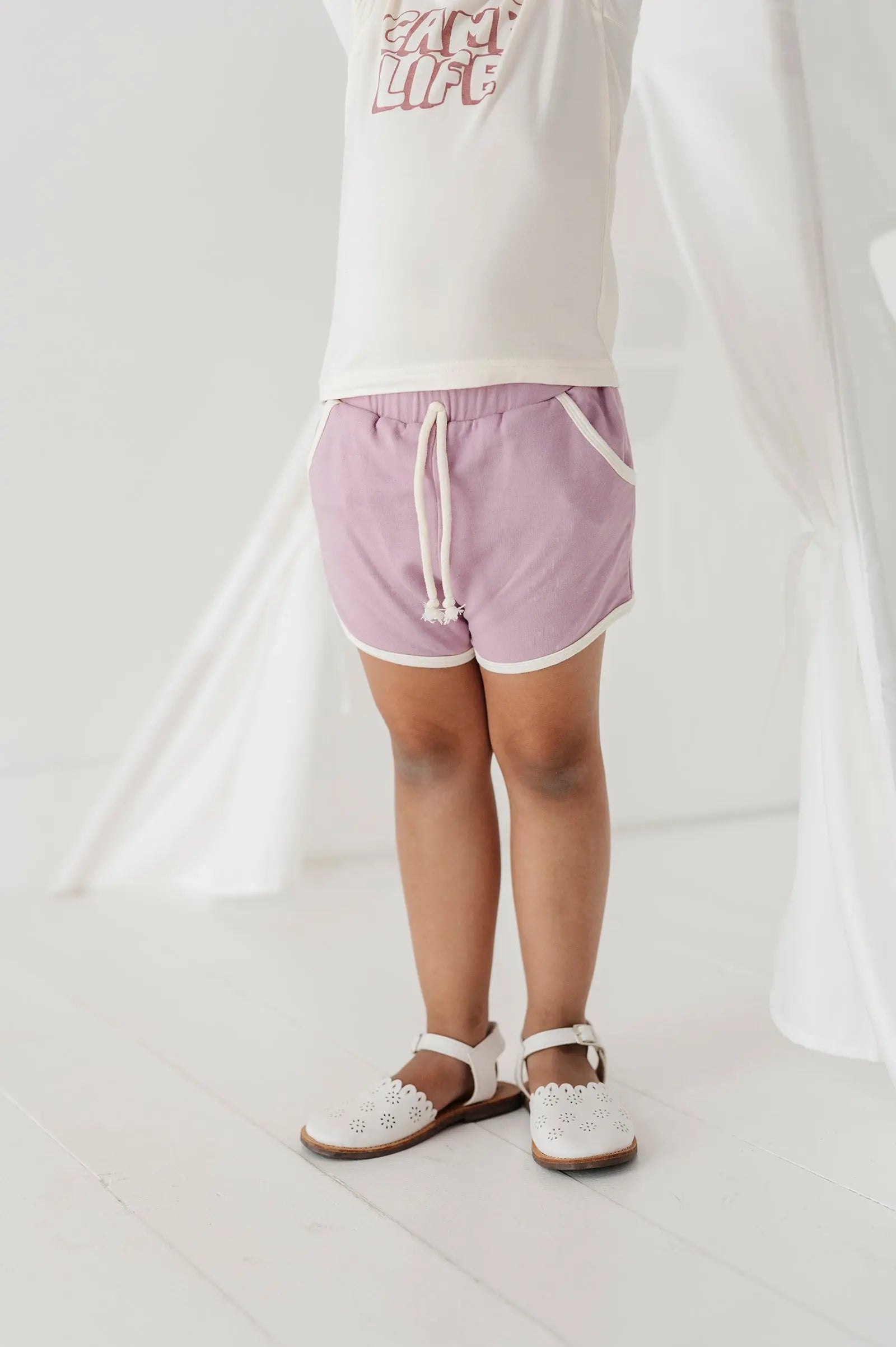 Baby Retro Shorts in Thistle Babysprouts