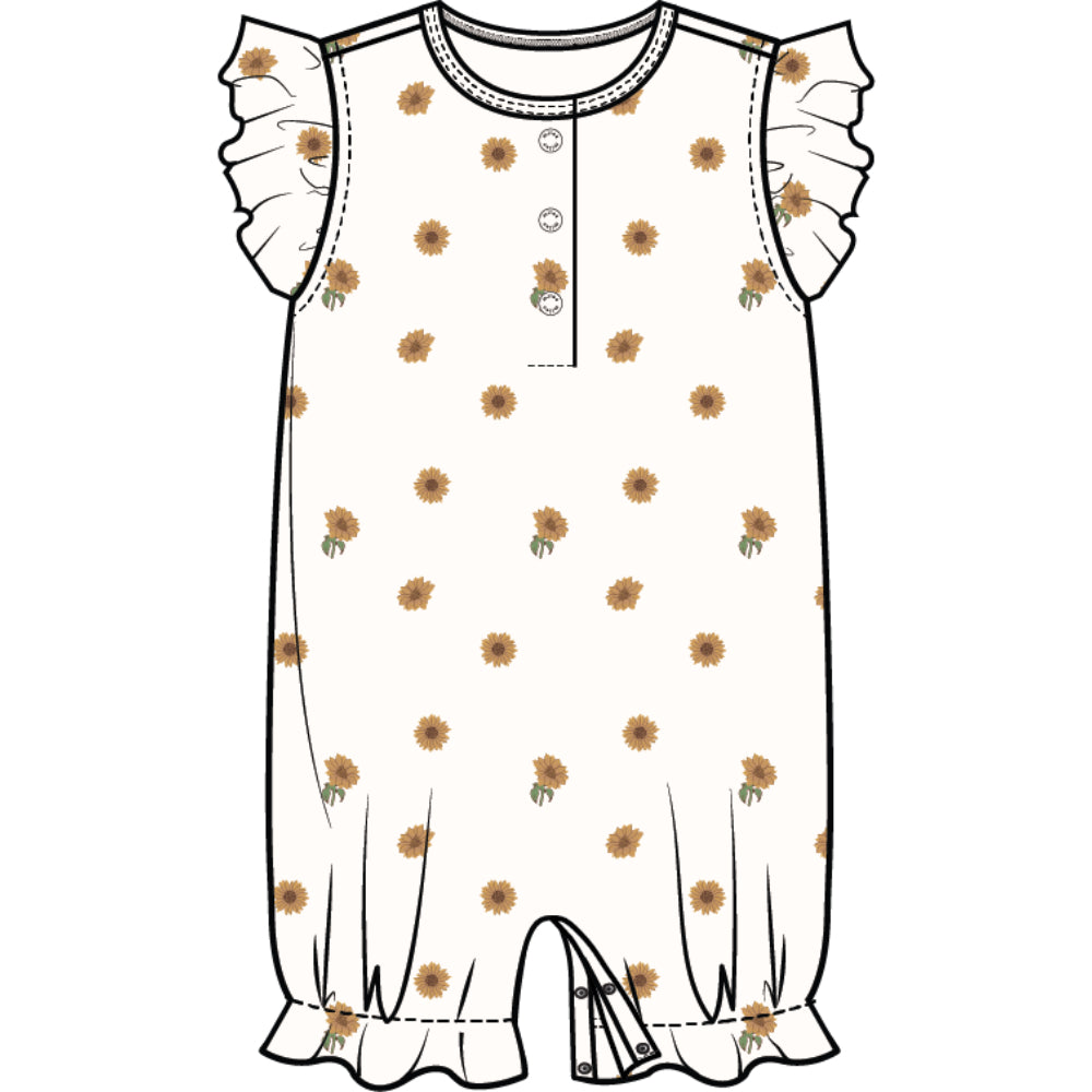 Baby Field of Sunflowers Romper