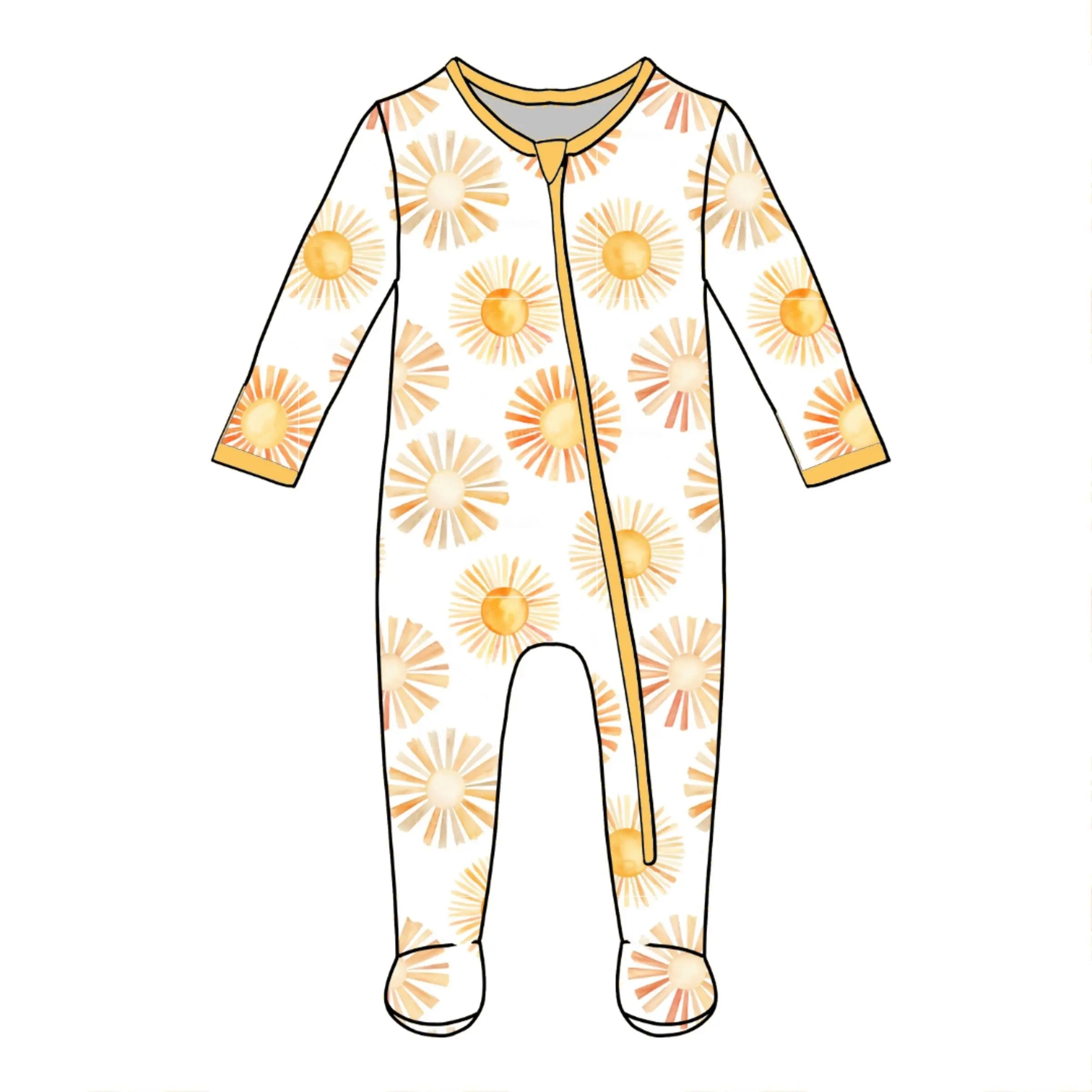 Baby You Are My Sunshine Footie Pajamas BESTAROO