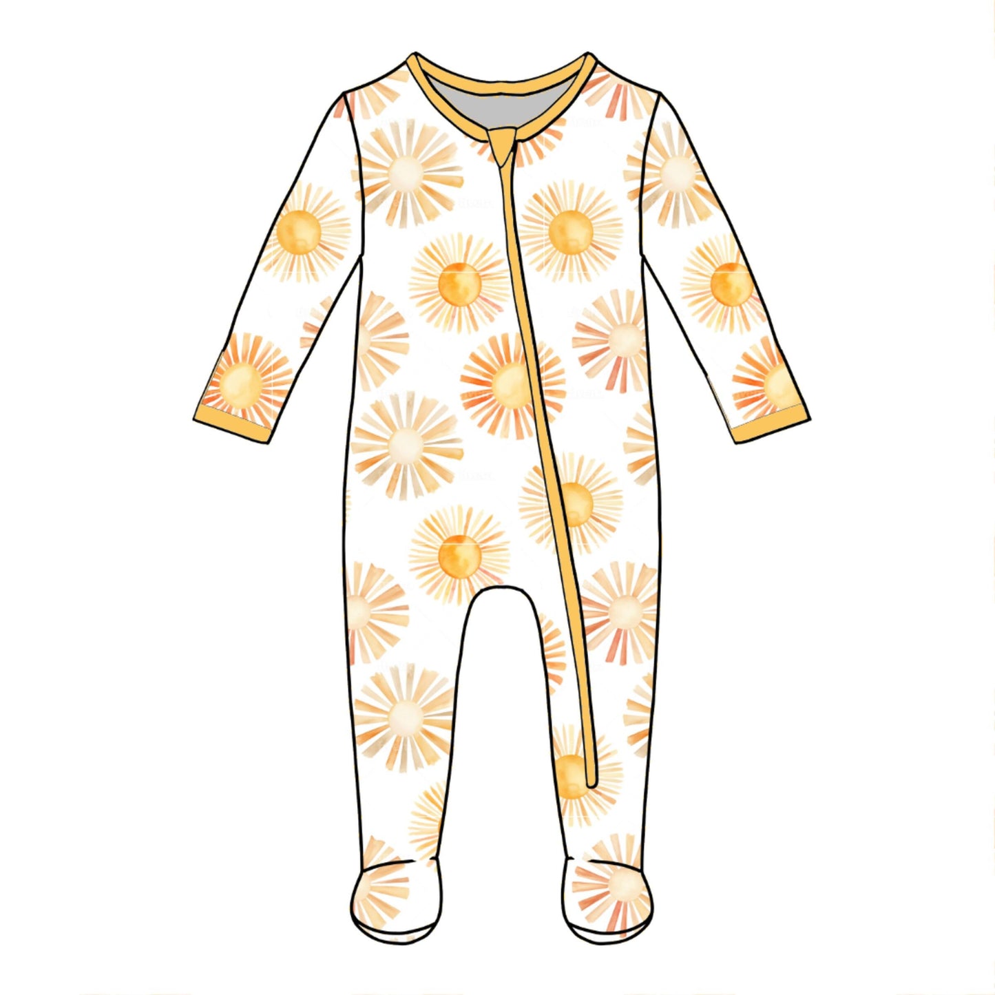 Baby You Are My Sunshine Footie Pajamas